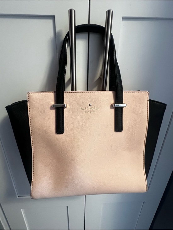 kate spade Handbags - kate spade Small Blush Pink and Black Leather Tote